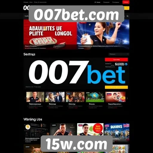 Características do design do site 007bet